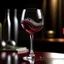 Placeholder: Design an intriguing scene where a wine glass is elegantly bending, as if it's made of a flexible material, while red wine flows gracefully from it, ultimately pouring onto the ground. The wine should form an artistic and captivating pattern as it cascades downward. Ensure that the visual captures the unique and captivating moment of the flexible glass and the flowing wine, making it a focal point of the scene