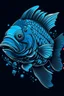 Placeholder: A ilustration of FISH, t-shirt design, no black ground, vector, 4k