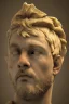 Placeholder: Realistic image, Roman sculpture made in marble with gold veins, Lionel messi, gold laurel leaves crown, waist up portrait,marble material, gold ornaments, Renaissance style, sun rays background, epic, celestial, cinematic lighting, God lights, 4k resolution, smooth details, soft lighting, unreal engine 5, art station, substance 3d.