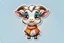 Placeholder: cute stickers, style cartoon, cute Super Deformed Character, white border, high quality, colorful, Detailed illustration of a cute little Goat wearing, awesome full color, typography, 3d render