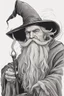 Placeholder: Wizard with majestic beard and pointy hat doing wizard stuff