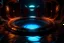 Placeholder: water hole, hyperrealistic 16k, 3d rendering, expressively detailed, dynamic light, expressiv neon lighting, steampunk, video game, neon lighting