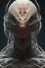 Placeholder: spider alien, head, evil, 8k, finely detailed, photo realistic, HR Giger style