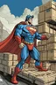 Placeholder: superman delivers pallets of goods