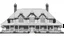 Placeholder: A front elevation fine line drawing of a fantasy Tudor farmhouse.