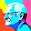 Placeholder: create a profile photo in David Hockney style; show AI and digital health information; modern, simple and high resolution