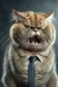 Placeholder: A picture of a angry cat in the form of a senator, a professional, high JPEG image