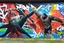 Placeholder: a wrestling graffiti mural wall