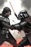 Placeholder: Daryl fights Darth vader