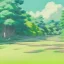 Placeholder: forest and path, concept art watercolor