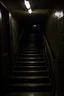 Placeholder: The dark passage, gradually decreasing as the stairs descend