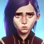 Placeholder: Portrait of a sweet 9 year old warlock toddler girl with brown hair with bangs and blue eyes