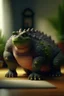 Placeholder: cute woman has really fat obese dinosaur on a doormat,shot on Hasselblad h6d-400c, zeiss prime lens, bokeh like f/0.8, tilt-shift lens 8k, high detail, smooth render, down-light, unreal engine, prize winning