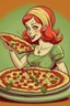 Placeholder: If pizza was a woman