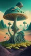 Placeholder: alien mushroom landscape