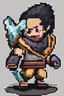 Placeholder: pixelate, character, warrior, sprite, run, stay, fight