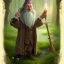 Placeholder: merlin the wizard in swamp