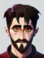 Placeholder: Portrait of a 30 year old strange gay warlock like Jake Gyllenhaal