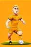 Placeholder: Jarrod Bowen English football player cartoon 2d