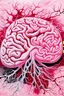 Placeholder: brain painting pink and white neurons