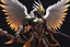 Placeholder: grendel in 8k solo leveling shadow artstyle, ra them, neon effect, big white wings, feathers, full body, apocalypse, intricate details, highly detailed, high details, detailed portrait, masterpiece,ultra detailed, ultra quality