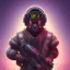 Placeholder: cyberpunk honey badger
