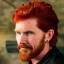 Placeholder: Portrait of courtney gains, ruggedly handsome but joyful, roguish, charismatic, attractive male, masculine, perfect, precisely detailed, lightly freckled face, meticulously detailed multi-hued ginger carrot-colored cherry red fiery hair; Malachai of the corn; fantasy, intricate, elegant, highly detailed, digital painting, artstation, concept art, matte, sharp focus, illustration, art by artgerm and greg rutkowski and alphonse mucha