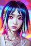 Placeholder: asian cool stylish, shuqi lookalike, with piercings,rainbow hair, androgynous look, epic colour treatment, cinematic colour treatment, meticulously intricate perfectly symmetrical extremely detailed, pixiv daily ranking, pixiv, extreme depth of field, artstation, spectacular details, volumetric lighting, masterpiece, cinematic, Hollywood production, 8k resolution, high definition, max octane render, vivid colors, max resolution, max perfectionism, realistic composition, professional pho