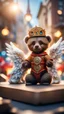 Placeholder: magazine cover, jubilee of god and the angels coming to the people of gremlin bears,bokeh like f/0.8, tilt-shift lens 8k, high detail, smooth render, down-light, unreal engine, prize winning