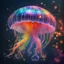 Placeholder: Magical Fantastic rainbow jellyfish, Liquid Structure, Flying fire particles, Splash, Portrait Photography, Fantasy Background, Intricate Patterns, Ultra Detailed, Luminous, Radiance, beautiful, Ultra Realism, Complex Details, Intricate Details, 16k, HDR, High Quality, Trending On Artstation, Sharp Focus, Studio Photo, Intricate Details, Highly Detailed