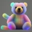 Placeholder: transparent multicolor crystal bear