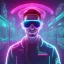 Placeholder: Men neon future cyberpunk cocaine