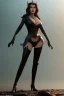 Placeholder: Raquel Welch as evil queen in black leather, leather, busty, cleavage, angry, stern look. character design by cory loftis, fenghua zhong, ryohei hase, ismail inceoglu and ruan jia. unreal engine 5, artistic lighting, highly detailed, photorealistic, fantasy