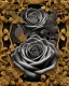 Placeholder: A highly detailed oil painting of intricate black rose flowers, seamless pattern, Baroque, fireflies lighting , little house in the prairie , 24mm , 8k , 3d,close up,