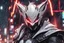 Placeholder: Spawn in 8k anime realistic drawing style, white fox them, close picture, rain, neon lights, intricate details, highly detailed, high details, detailed portrait, masterpiece,ultra detailed, ultra quality