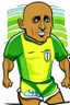 Placeholder: Roberto Carlos Brazilian soccer player cartoon 2d