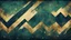 Placeholder: Hyper Realistic Green, Navy-Blue & Golden Abstract Retro Grungy Texture