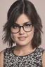 Placeholder: 1980's yearbook photo, Lucy Hale, 1980's clothing and hair styles, 4k UHD, photorealistic, ((big, full, plump, pouty lips:1.5)) black hair, big cat-eye eyeglasses, full body, head to toe,