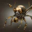 Placeholder: steampunk transparent cybernetic biomechanical robotic bug of death, symmetrical, front facing, very coherent symmetrical artwork, unreal engine realistic render, 8 k, micro detail, gold and steel intricate, elegant, highly detailed, digital painting, artstation, smooth, sharp focus, illustration, artgerm, tomasz alen kopera, wlop, unreal engine 5, octane render