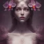 Placeholder: fae, sidhe, ominous, nature, orchids, dnd character portrait, intricate, oil on canvas, insanely detailed, 16k resolution, retroanime style, perfect eyes, round pupil, cinematic smooth, intricate detail , soft smooth lighting, soft pastel colors, painted Renaissance style