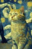 Placeholder: A cat by van gogh