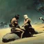 Placeholder: Frazetta man and a beautifull woman