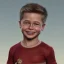 Placeholder: Brad Pitt toddler, smile, hyper realistic