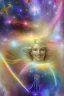 Placeholder: cosmic woman smile, admiral from the future, one fine whole face, crystalline skin, expressive blue eyes,rainbow, smiling lips, very nice smile, costume pleiadian, Beautiful tall woman pleiadian Galactic commander, ship, perfect datailed golden galactic suit, high rank, long blond hair, hand whit five perfect detailed finger, amazing big blue eyes, smilling mouth, high drfinition lips, cosmic happiness, bright colors, blue, pink, gold, jewels, realist, high commander