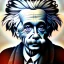 Placeholder: A portrait of Einstein, 3d, small dude, high detail, symbols, 4k, ray traing, high detail