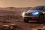 Placeholder: A Tesla 'Semi' (semi truck) is parked, at the Cydonia region on Mars. (CINEMATIC, WIDE ANGLE LENS, PHOTO REAL)