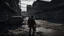 Placeholder: Escape from Tarkov a man in the streets of tarkov