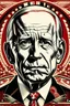 Placeholder: Joe Biden Portrait in the style of Shepard Fairey's Obama poster, featuring the word "OBEY"