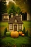 Placeholder: witch, pumpkin, Harry Potter, cottage, earthy