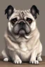 Placeholder: a serious looking old pug dog, super realistic ,8k quality